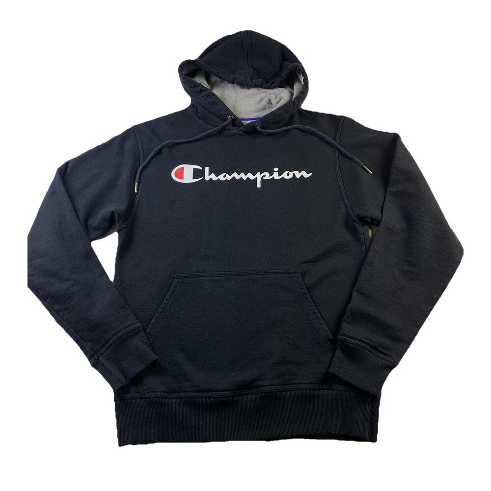 Champion‎ Athleticwear Long Sleeve Hoodie Men's Black Small